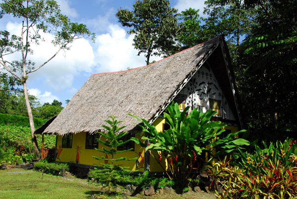 Traditional Palauan meeting house-style (Bai) at Jungle River Boat Cruises