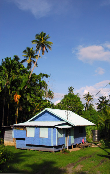 Blue house, Ngarchelong State, Palau