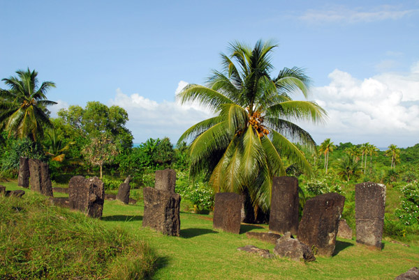 Some of the 37 basalt monoliths at Badrulchau, Ngarchelong State, Palau