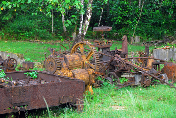 Machinery left over from a Japanese pineapple cannery, Ngaremlengui State, Palau