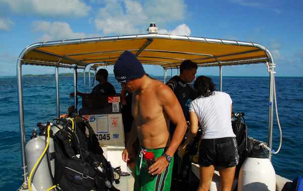 Back on the dive boat