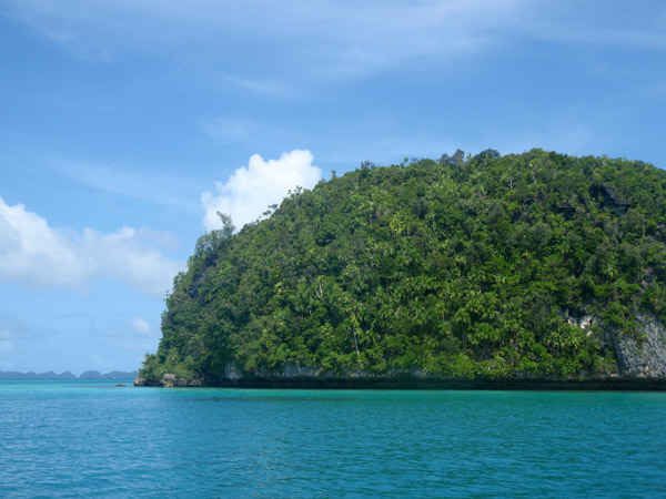 Setting sail from Koror through the Rock Islands