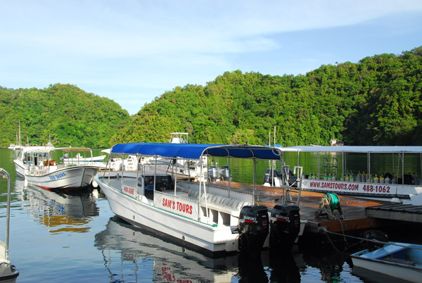 Sams Tours marine on the northwest corner of Malakal Island