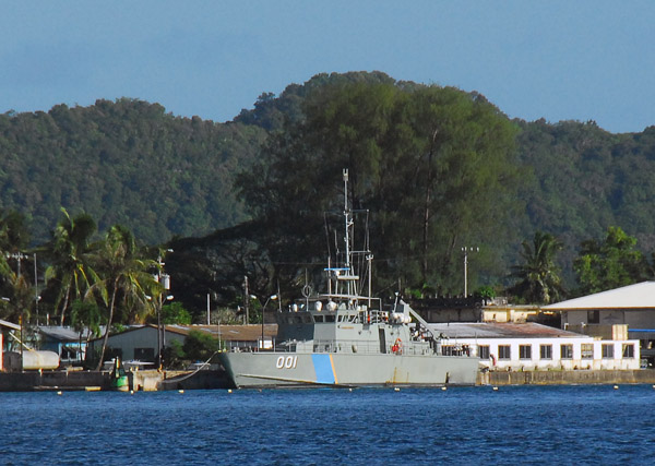 Palau Coast Guard patrol boat 001 President H.I. Remelik (103 ft, 162 tons, Australian built)