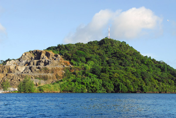 Stone quarry on Malakal Island