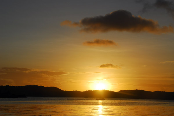 Sunset from Sam's Tours, Malakal Island, Palau