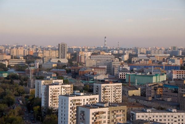 View from the Holiday Inn Moscow Sokolniki