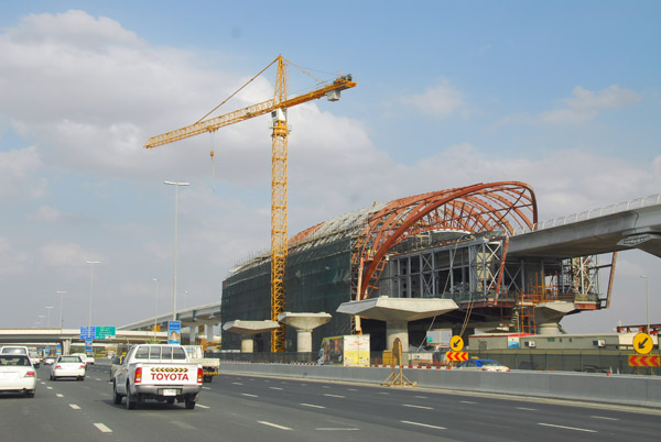 Dubai Metro Station along Sheikh Zayed Road