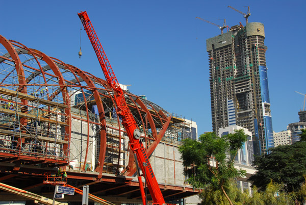 Dubai Metro Station construction