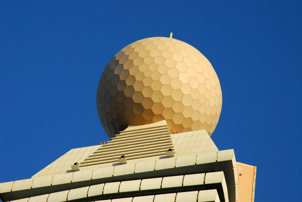 Telecommunications golf ball identifies Etisalat buildings in UAE