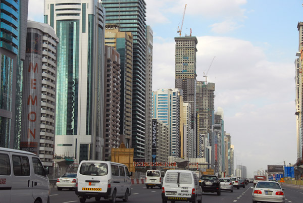 Sheikh Zayed Road's line of skyscrapers