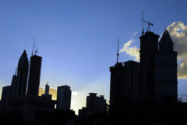 Sheikh Zayed Road, late afternoon