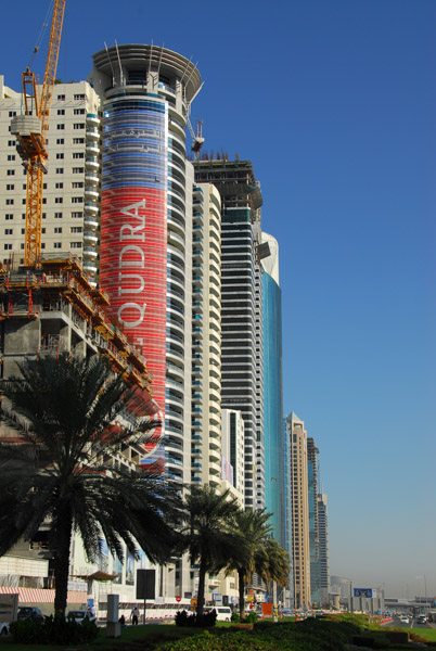 Sheikh Zayed Road from opposite Crowne Plaza towards Trade Centre