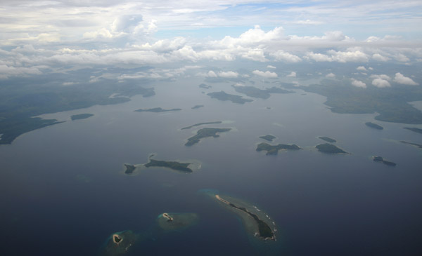 Coron Bay, Philippines - Busuanga on the left, Culion on the right