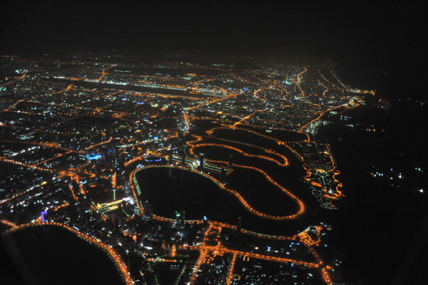 Sharjah lagoons looking towards Dubai