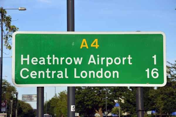 A4 from Heathrow to Central London