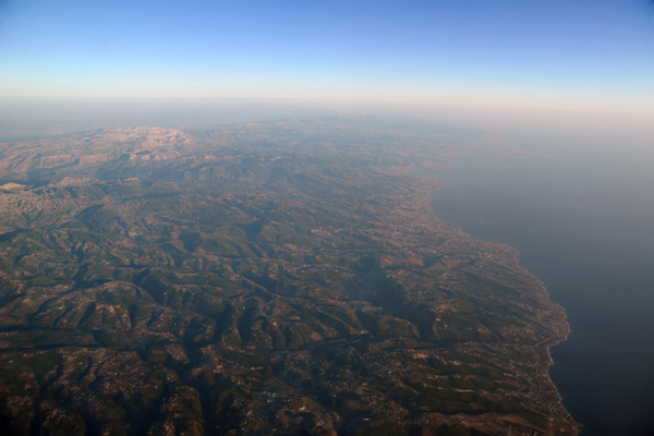 Descending over Lebanon