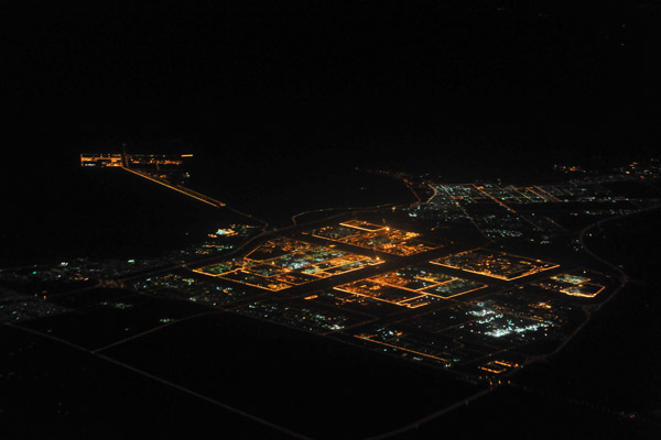 Jubail, Saudi Arabia, at night