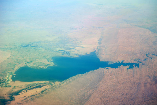 Reservoir behind the Himreen Dam, Iraq (N34.11/E44.97) 105 km NE of Baghdad