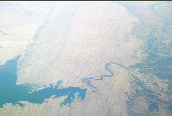 Dyala River and Himreen Dam, Iraq