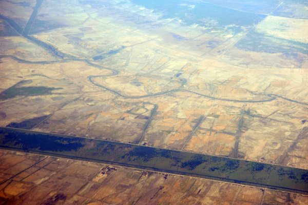 Saddam's Prosperity River - canal used to drain the marshes of southern Iraq
