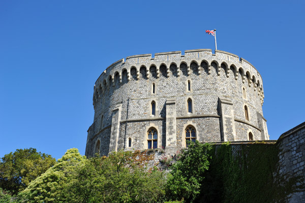 The 24.5m Round Tower dating from George IV, Windsor Castle
