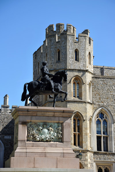 Equestrian statue of Charles II, Upper Ward