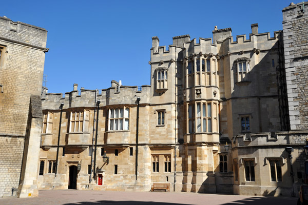 The State Apartments tour exits into this small courtyard