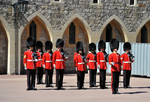 Foot Guards of the Household Division with their bearskin hats