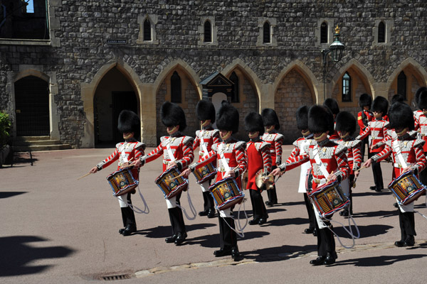 Nearing the end, the band marches towards Henry VIII Gate
