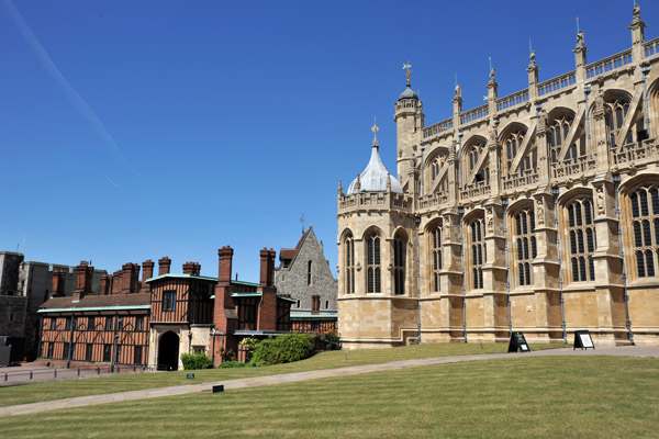 Lower Ward with St. Georges Chapel, Windsor Castle