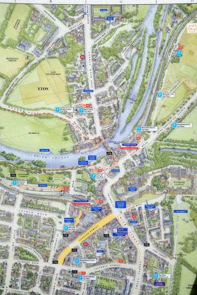 Map of Windsor and Eton