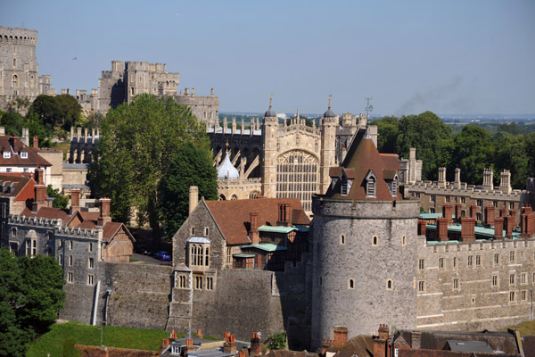 Curfew Tower and St George's Chapel from the Windsor Wheel