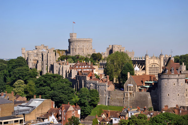 Windsor Castle seen from the Royal Windsor Wheel