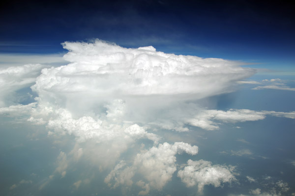 Thunderstorm over the Strait of Malacca, Malaysia