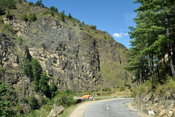 The road to Thimphu