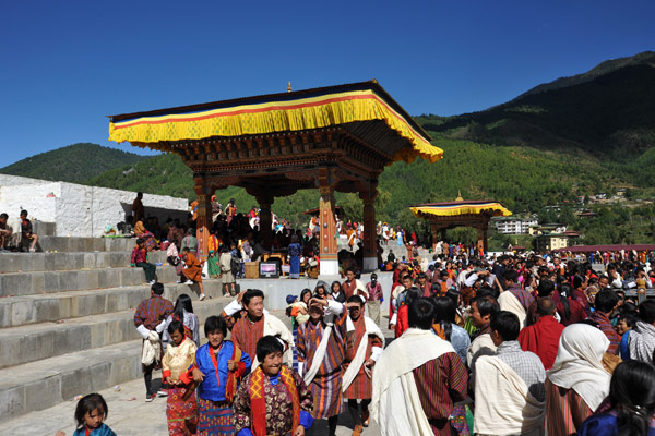 The Teschu Festival in Thimphu is one of Bhutan's largest festivals, held the first week of each October