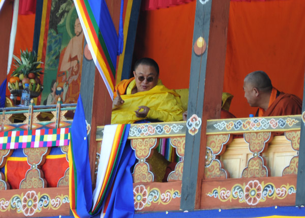The Je Khenpo, the Chief Abbot of the Central Monastic Body of Bhutan