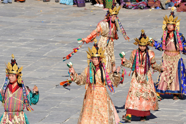 Tsechu Festival Dancers, Thimphu