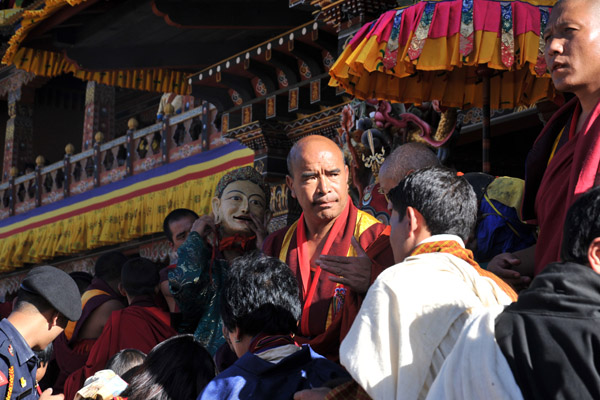 Senior monk at the Tsechu Festival