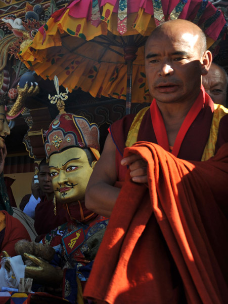 Bhutanese Buddhist monk at the Tsechu Festival, Thimphu