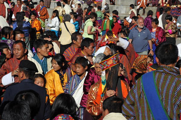Bhutanese Crowd, Tsechu festival