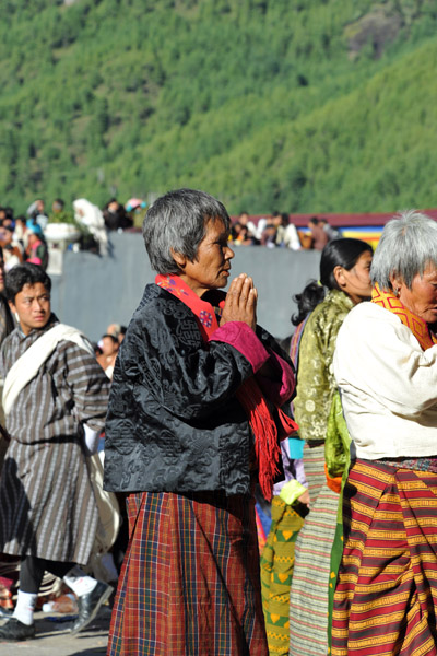 Old Bhutanese woman
