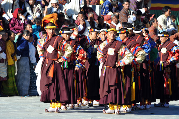 Folk dancing, Tsechu Festival, Thimphu