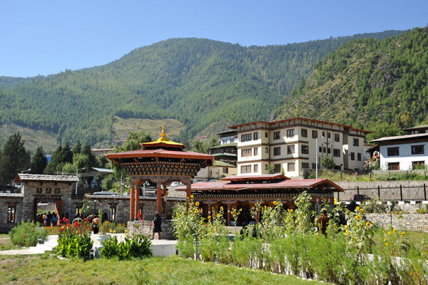 Garden of the National Memorial Choeten, Thimphu, Bhutan