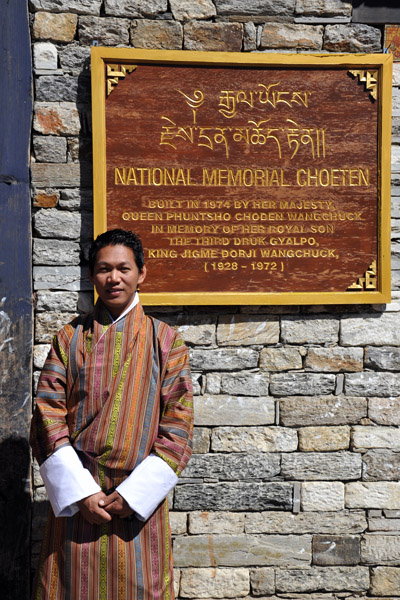 Dennis at the National Memorial Choeten