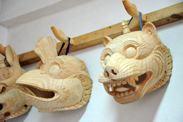 Zoomorphic masks, National Institute for Zorig Chusum