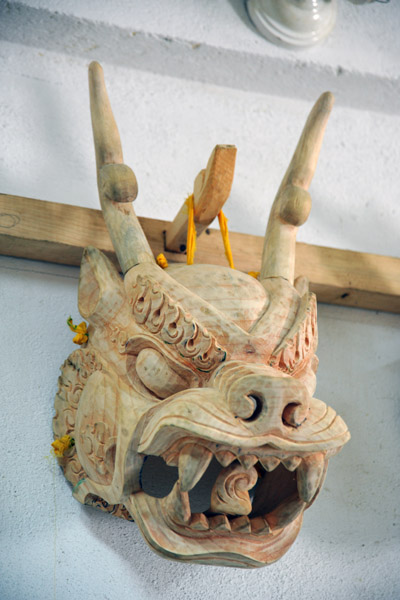 Wooden mask prior to painting