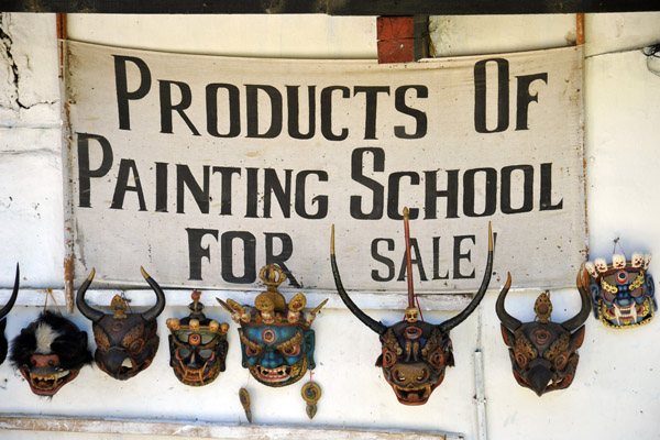 Products of Painting School for sale to tourists