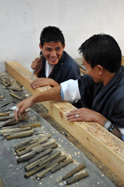 Wood carving shop, National Institute for Zorig Chusum